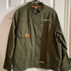 Women's (XL) Star Wars Olive Green Rebel Alliance-Resistance Military jacket
